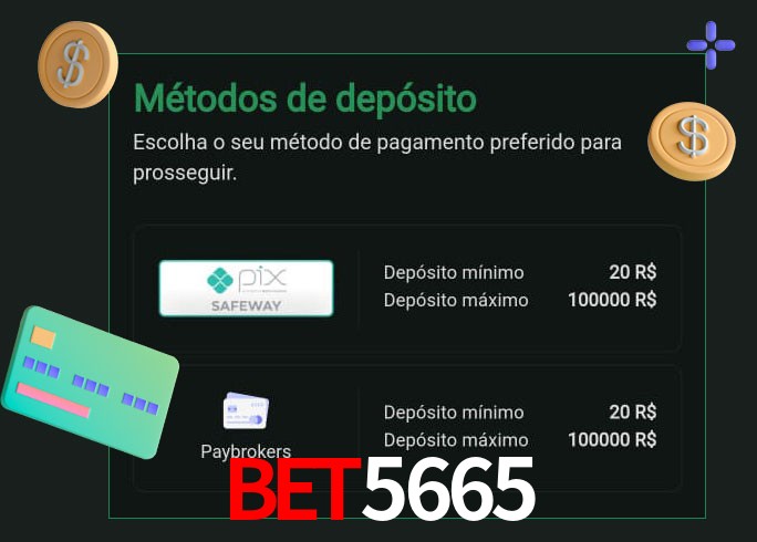 O cassino BET5665bet oferece uma grande variedade de métodos de pagamento