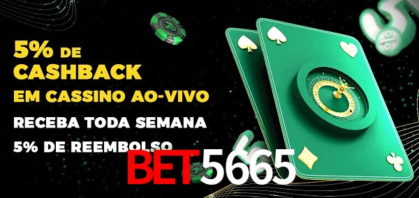 Promoções do cassino ao Vivo BET5665